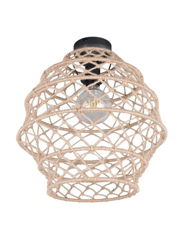 Plafón de techo HIVE cuerda natural bombilla excl. 1x E27 max. 10W IP20