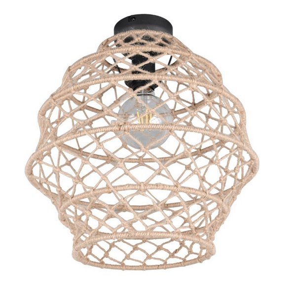 Plafonnier HIVE corde naturelle ampoule excl. 1x E27 max. 10 W IP20
