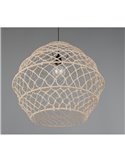Lámpara de techo HIVE cuerda natural y altura ajustable bombilla excl. 1x E27 max. 60W IP20