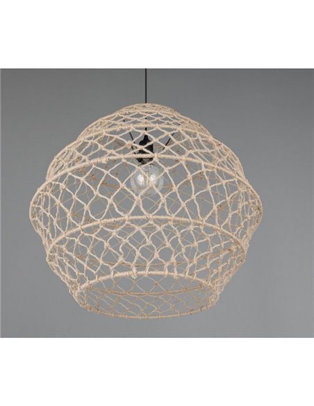 Lámpara de techo HIVE cuerda natural y altura ajustable bombilla excl. 1x E27 max. 60W IP20