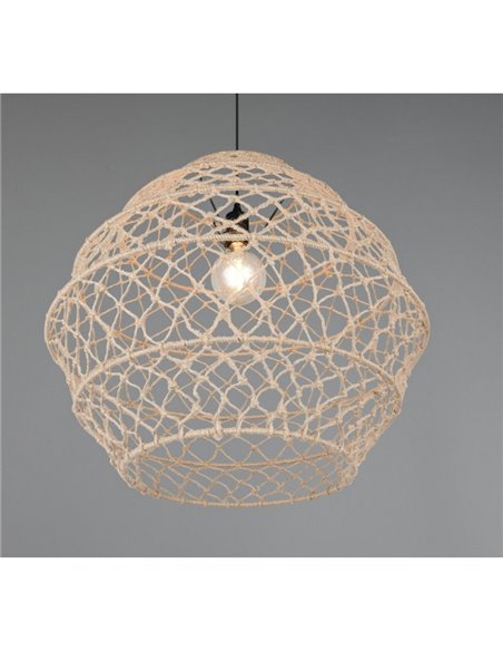 Lámpara de techo HIVE cuerda natural y altura ajustable bombilla excl. 1x E27 max. 60W IP20