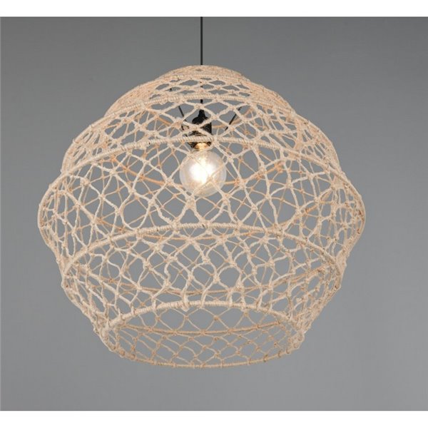 Luminária de teto HIVE em corda natural e lâmpada ajustável em altura, excl. 1x E27 máx. 60 W IP20