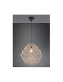 Lámpara de techo HIVE cuerda natural y altura ajustable bombilla excl. 1x E27 max. 60W IP20