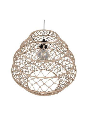 Luminária de teto HIVE em corda natural e lâmpada ajustável em altura, excl. 1x E27 máx. 60 W IP20