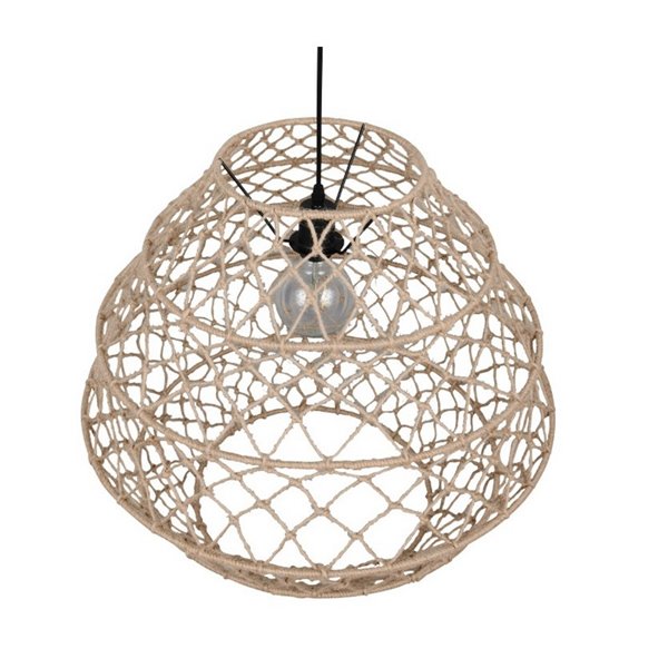 Lámpara de techo HIVE cuerda natural y altura ajustable bombilla excl. 1x E27 max. 60W IP20