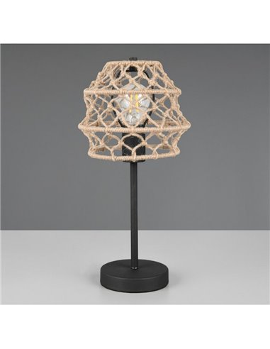 Luminária de mesa HIVE feita de corda natural, lâmpada excl. 1x E27 máx. 10 W IP20