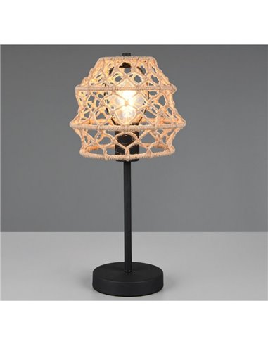 Luminária de mesa HIVE feita de corda natural, lâmpada excl. 1x E27 máx. 10 W IP20