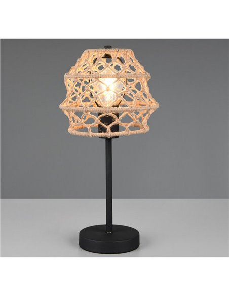 Luminária de mesa HIVE feita de corda natural, lâmpada excl. 1x E27 máx. 10 W IP20