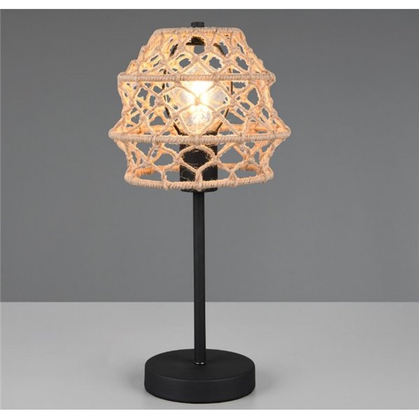 Lampe de table HIVE en corde naturelle, ampoule exclue. 1x E27 max. 10 W IP20