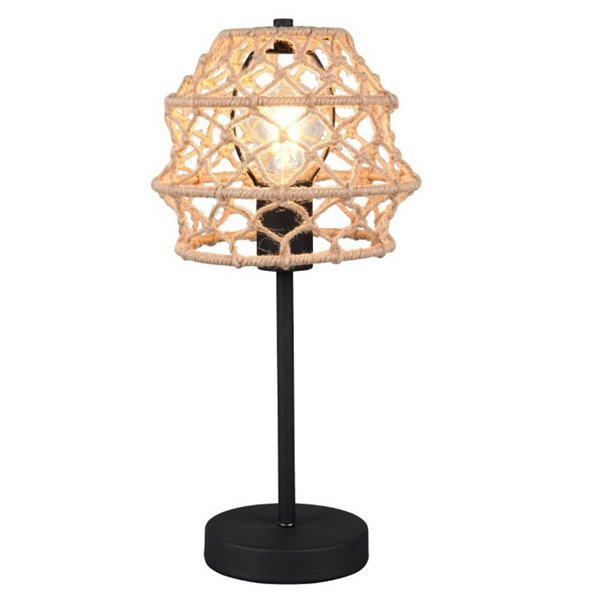 Lampe de table HIVE en corde naturelle, ampoule exclue. 1x E27 max. 10 W IP20
