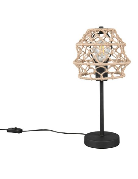 Luminária de mesa HIVE feita de corda natural, lâmpada excl. 1x E27 máx. 10 W IP20