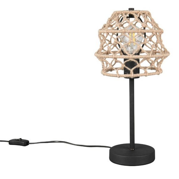 Lampe de table HIVE en corde naturelle, ampoule exclue. 1x E27 max. 10 W IP20