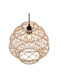 Lámpara colgante HIVE altura ajustable y cuerda natural bombilla excl. 1x E27 max. 10W IP20
