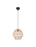 Lámpara colgante HIVE altura ajustable y cuerda natural bombilla excl. 1x E27 max. 10W IP20