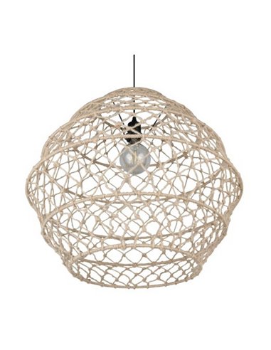 Lámpara colgante HIVE altura ajustable y cuerda natural bombilla excl. 1x E27 max. 10W IP20