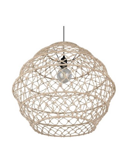 Lámpara colgante HIVE altura ajustable y cuerda natural bombilla excl. 1x E27 max. 10W IP20