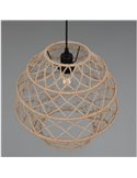 Lámpara colgante HIVE altura ajustable y cuerda natural bombilla excl. 1x E27 max. 10W IP20