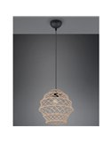 Lámpara colgante HIVE altura ajustable y cuerda natural bombilla excl. 1x E27 max. 10W IP20
