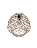 Lámpara colgante HIVE altura ajustable y cuerda natural bombilla excl. 1x E27 max. 10W IP20