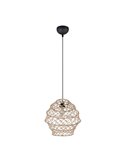 Lámpara colgante HIVE altura ajustable y cuerda natural bombilla excl. 1x E27 max. 10W IP20