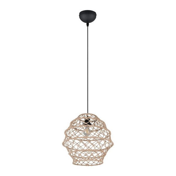 Lámpara colgante HIVE altura ajustable y cuerda natural bombilla excl. 1x E27 max. 10W IP20