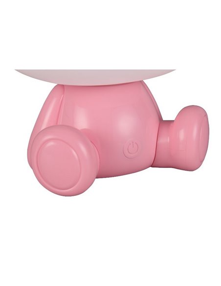 Lámpara infantil de mesa ranita HOPPER con interruptor y cambio de color RGB 3W 1x 30lm IP20 Rosa