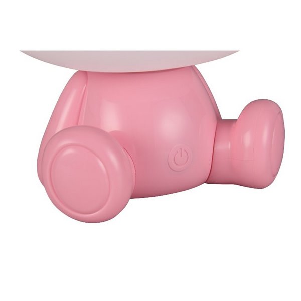 Lámpara infantil de mesa ranita HOPPER con interruptor y cambio de color RGB 3W 1x 30lm IP20 Rosa