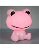 Lámpara infantil de mesa ranita HOPPER con interruptor y cambio de color RGB 3W 1x 30lm IP20 Rosa