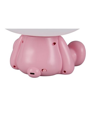 Lámpara infantil de mesa ranita HOPPER con interruptor y cambio de color RGB 3W 1x 30lm IP20 Rosa