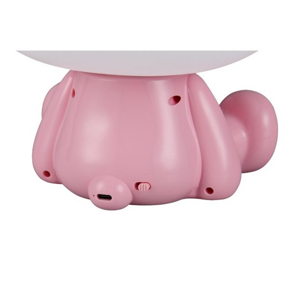 Lámpara infantil de mesa ranita HOPPER con interruptor y cambio de color RGB 3W 1x 30lm IP20 Rosa