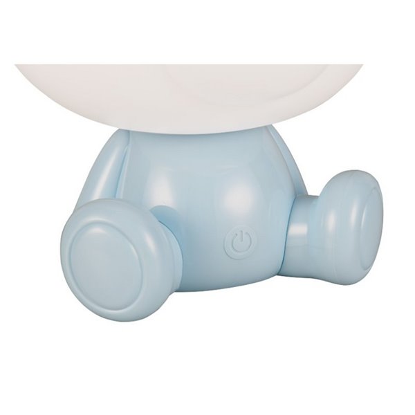 Lámpara de sobremesa ranita infantil HOPPER con interruptor y cambio de color RGB 3W 1x 30lm IP20 Azul