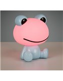 Lámpara de sobremesa ranita infantil HOPPER con interruptor y cambio de color RGB 3W 1x 30lm IP20 Azul