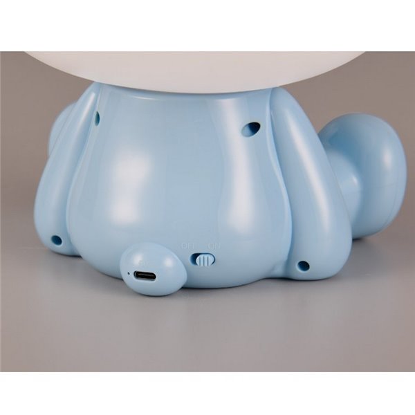 Lámpara de sobremesa ranita infantil HOPPER con interruptor y cambio de color RGB 3W 1x 30lm IP20 Azul