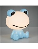 Lámpara de sobremesa ranita infantil HOPPER con interruptor y cambio de color RGB 3W 1x 30lm IP20 Azul