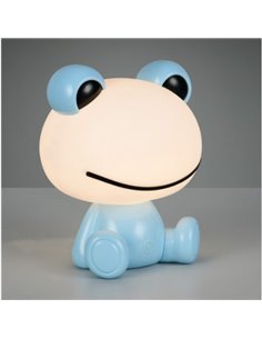 Lámpara de sobremesa ranita infantil HOPPER con interruptor y cambio de color RGB 3W 1x 30lm IP20 Azul 2