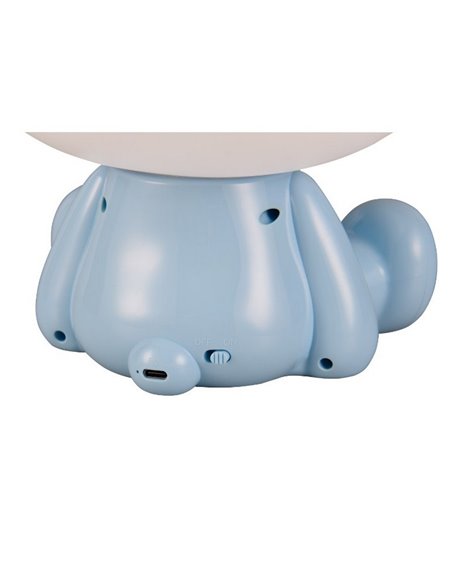 Lámpara de sobremesa ranita infantil HOPPER con interruptor y cambio de color RGB 3W 1x 30lm IP20 Azul
