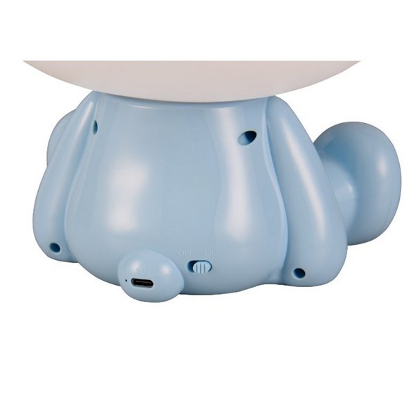 Lámpara de sobremesa ranita infantil HOPPER con interruptor y cambio de color RGB 3W 1x 30lm IP20 Azul