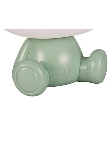Lámpara infantil de sobremesa ranita HOPPER con interruptor y cambio de color RGB 3W 1x 30lm IP20 Verde