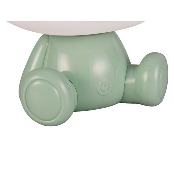 Lámpara infantil de sobremesa ranita HOPPER con interruptor y cambio de color RGB 3W 1x 30lm IP20 Verde