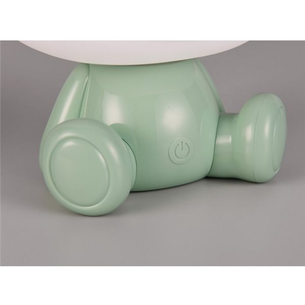 Lámpara infantil de sobremesa ranita HOPPER con interruptor y cambio de color RGB 3W 1x 30lm IP20 Verde