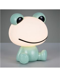 Lámpara infantil de sobremesa ranita HOPPER con interruptor y cambio de color RGB 3W 1x 30lm IP20 Verde 2