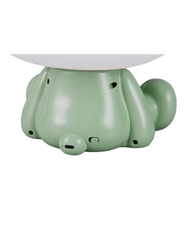 Candeeiro de mesa HOPPER sapo para crianças com interruptor e mudança de cor RGB 3W 1x 30lm IP20 Verde
