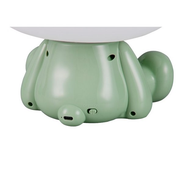 Lámpara infantil de sobremesa ranita HOPPER con interruptor y cambio de color RGB 3W 1x 30lm IP20 Verde