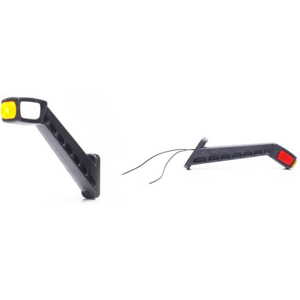 Galibo NEON largo 25,4Cm con logo WAS Ambar - Blanco - Rojo 12V 24V A R1 SM1 W256N LOGO
