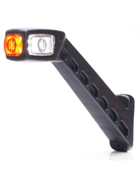 Galibo LED longo 25,4 cm com logotipo WAS Âmbar - Branco - Vermelho 12 V 24 V A R1 SM1