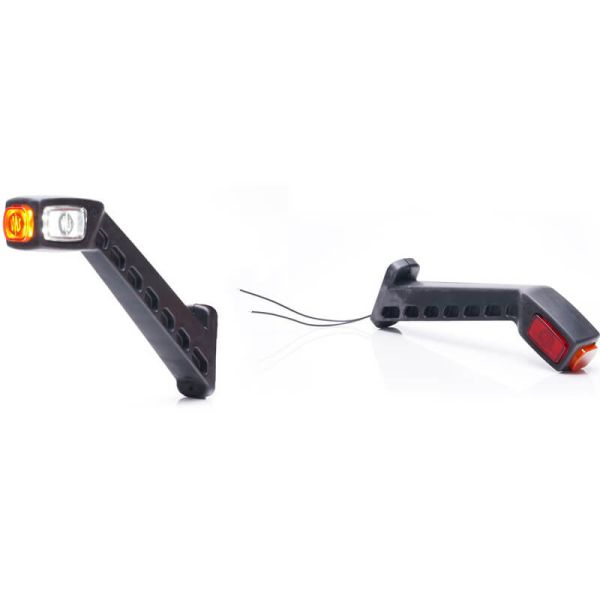 Galibo LED largo 25,4Cm con logo WAS Ambar - Blanco - Rojo 12V 24V A R1 SM1