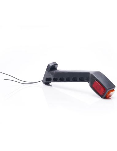 Galibo LED longue 25,4 cm avec logo WAS Ambre - Blanc - Rouge 12 V 24 V A R1 SM1
