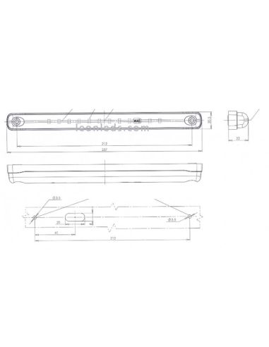 Luz diurna LED alargada Barata | Luz Diurna LED barata camiones Homologada | LeonLeds Iluminación 