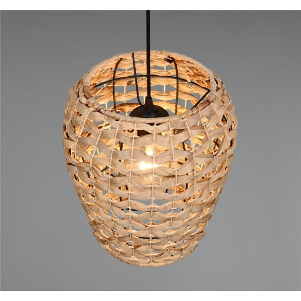 Plafonnier JEAN en fibre naturelle hauteur réglable ampoule excl. 1x E27 max. 10 W IP20