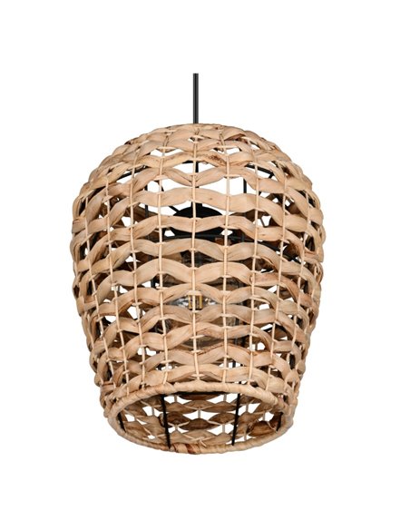 Lámpara de techo fibra natural JEAN altura ajustable bombilla excl. 1x E27 max. 10W IP20